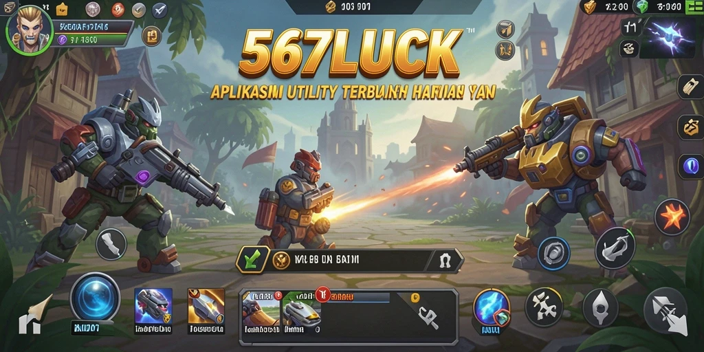 Menampilkan antarmuka utama aplikasi 567LUCK yang intuitif.