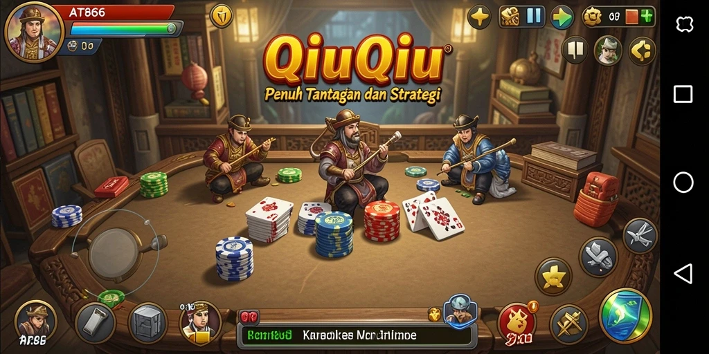 Tampilan gameplay menarik dalam AT866 yang penuh strategi QiuQiu.