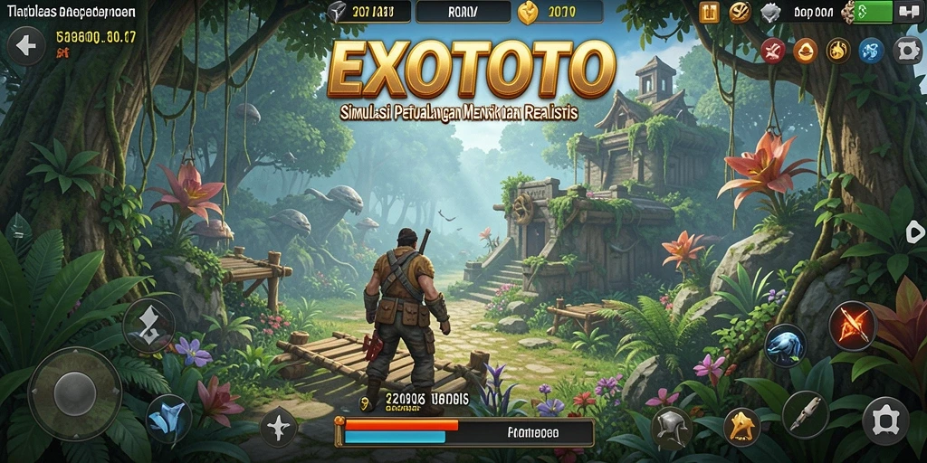 Tampilan gameplay menarik dalam EXOTOTO dengan berbagai elemen simulasi.