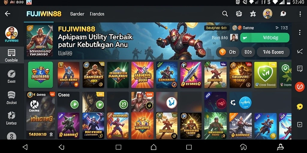 Tampilan antarmuka pengguna FUJIWIN88 yang menarik dan mudah digunakan.