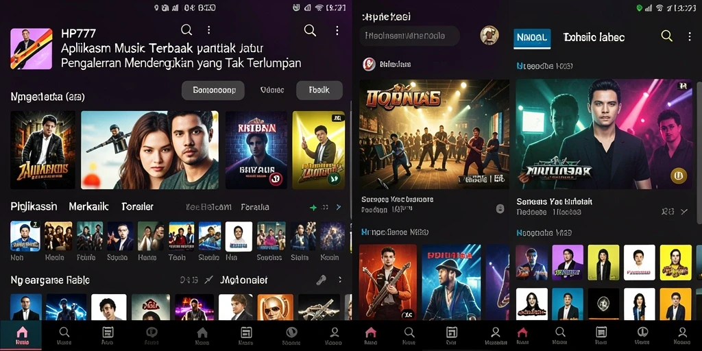 Tampilan gameplay HP777 yang asyik dan interaktif saat mendengarkan musik.