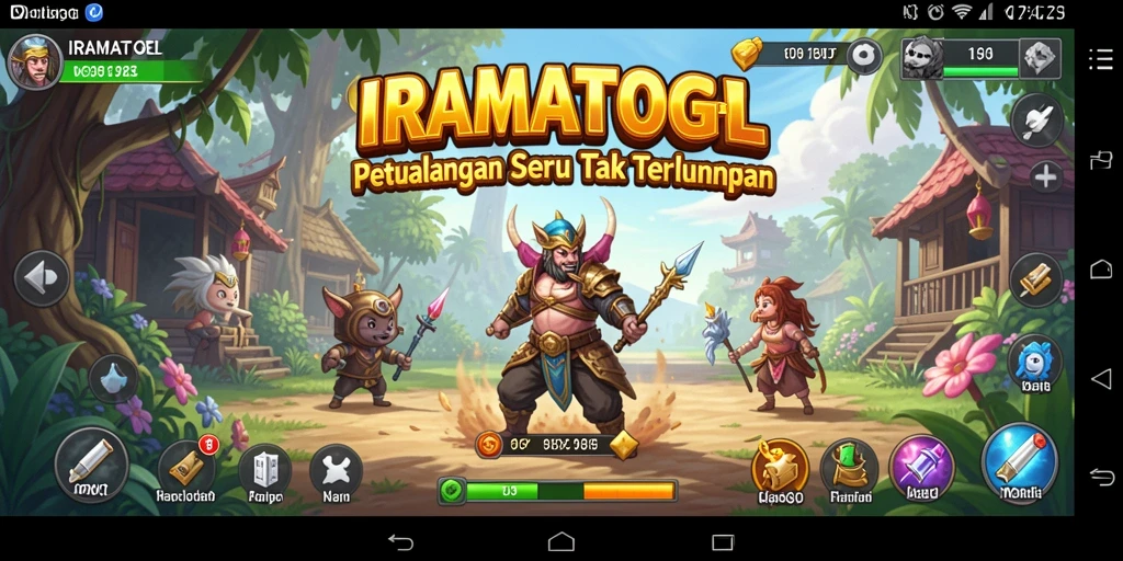 Screenshot menunjukkan gameplay petualangan yang mendebarkan dan penuh aksi.