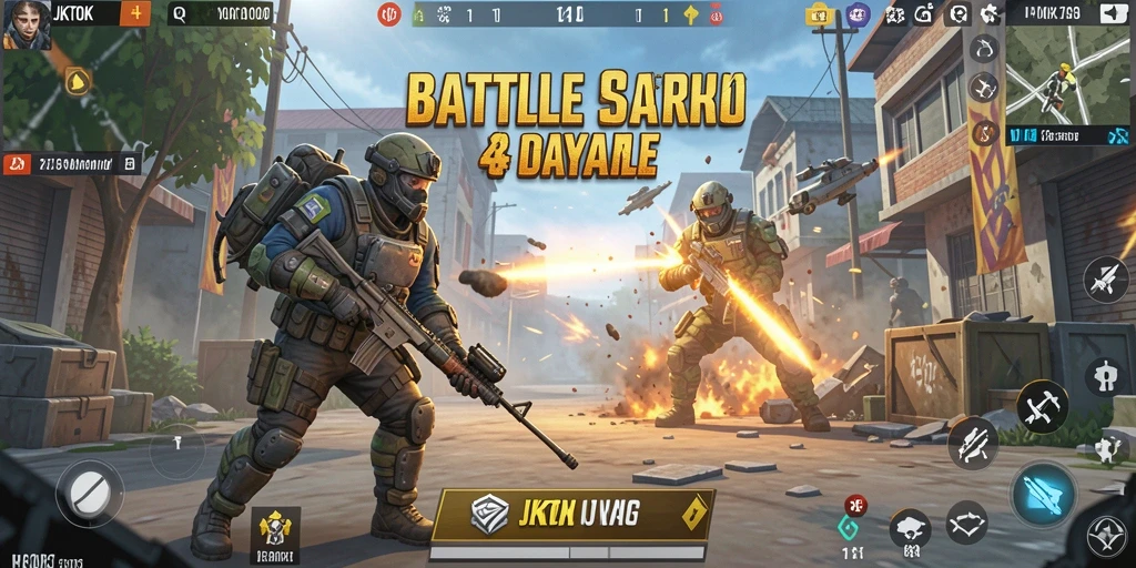 Screenshot gameplay JKTOK menampilkan aksi pertarungan seru dan strategis.