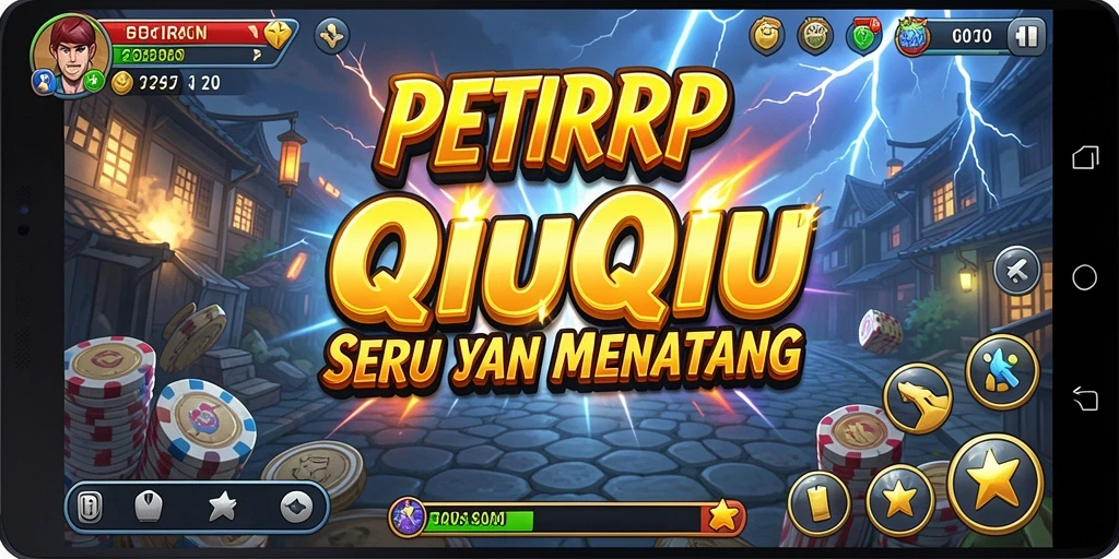 Screenshot menunjukkan gameplay QiuQiu yang menarik dan seru.