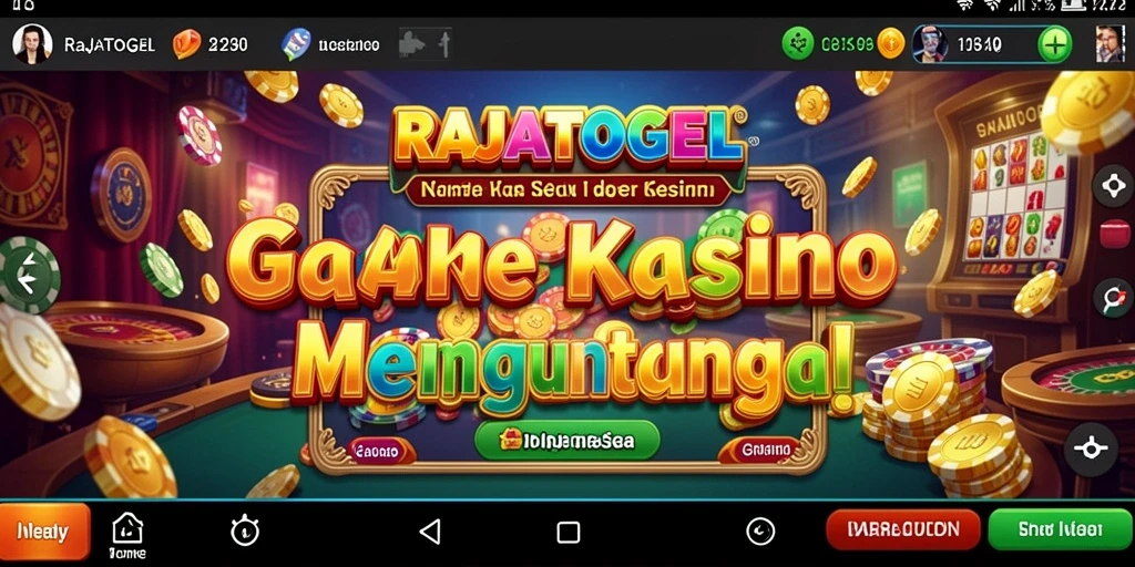 Tampilan gameplay menegangkan dan menarik dari RAJATOGEL.