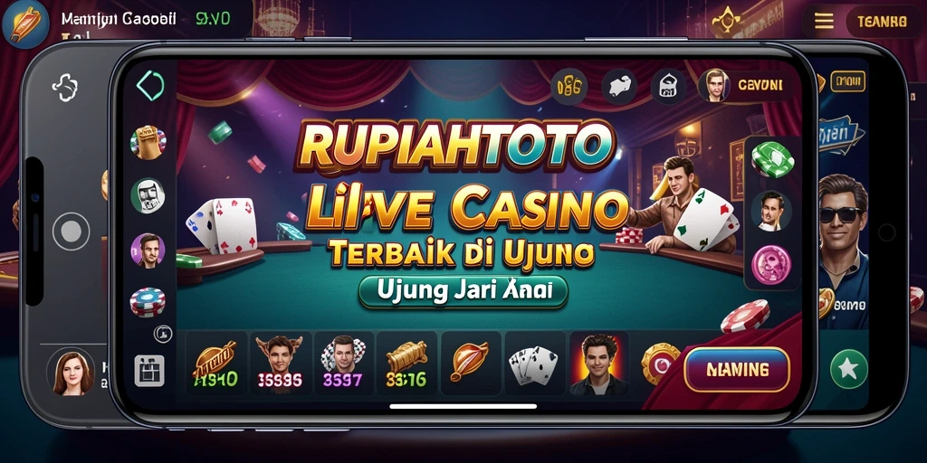 Tampilan gameplay mendebarkan RUPIAHTOTO di Live Casino.
