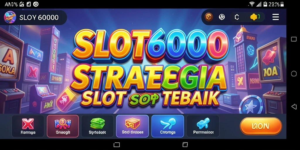 Screenshot gameplay SLOT6000 dengan aksi mendebarkan.