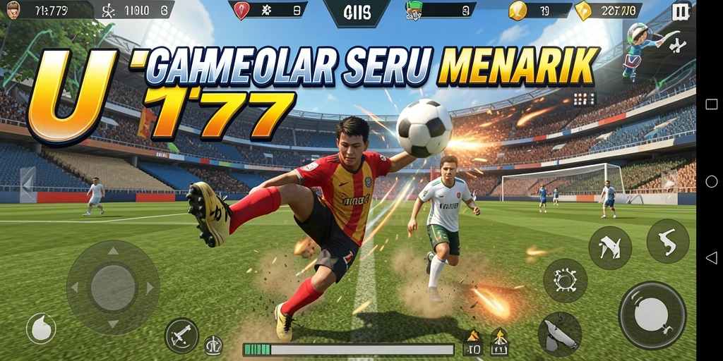 Tampilan menarik dari gameplay olahraga di UT77.
