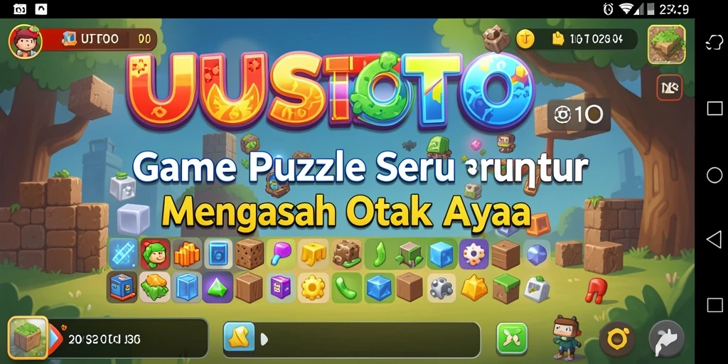 Screenshot UUSTOTO menampilkan gameplay Puzzle yang seru.