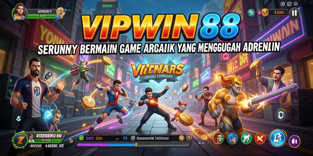 Gambar menunjukkan gameplay seru dari game Arcade VIPWIN88.